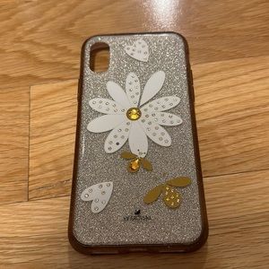 iPhone XS Swarovski daisy bumble bee phone case